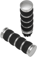 ARLEN NESS Fusion Ring Leader Grips - Cable - Chrome 07-312