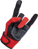 BILTWELL Baja Gloves - Red - Small 1508-0801-302