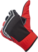 BILTWELL Baja Gloves - Red - Medium 1508-0801-303
