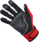 BILTWELL Baja Gloves - Red - Medium 1508-0801-303