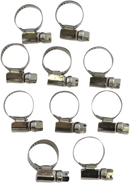 PARTS UNLIMITED Hose Clamps - Embossed - 10-16 mm - 10 Pack T03-6252-10