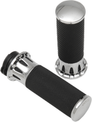 ARLEN NESS Fusion Deep Cut Grips - Cable - Chrome 07-316