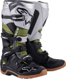 ALPINESTARS Tech 7 Enduro Boots - Black/Silver/Green - US 10 / EU 44.5 2012114-1916-10