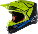 ALPINESTARS Supertech M8 Helmet - Factory - Black/Yellow/Blue - XL 8302922-1578-XL