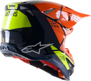ALPINESTARS Supertech M8 Helmet - Factory - Blue/Orange/Yellow - 2XL 8302922-7445-2X