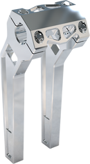 LA CHOPPERS Performance Risers - Pullback - 10" x 1-1/4" - Raw LA-7481-10R