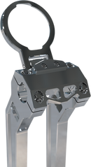 LA CHOPPERS Gauge Mount - Single - Raw - Dyna/Sportster LA-7397-01R