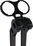 LA CHOPPERS Gauge Mount - Dual - Black - Dyna/Sportster LA-7397-02B