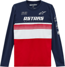 ALPINESTARS Turbo Long-Sleeve T-Shirt - Navy/Red - XL 1213711117030XL