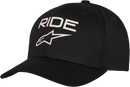ALPINESTARS Ride Transfer Hat - Black/White - Large/XL 1211810101020LX