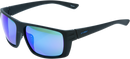 FMF Pit Stop Sunglasses Matte Black with Blue Mirror Lenses (Part Number: F-61507-250-01)