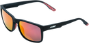FMF Gears Matte Black Sunglasses with Red Mirror Lenses (Part No. F-61503-251-01)