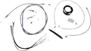 LA CHOPPERS Complete Stainless Braided Handlebar Cable/Brake Line Kit - 12"-14" Handlebars - '18-'22 Softail LA-8156KT2-13