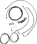 LA CHOPPERS Complete Plug-and-Play Cable Kit - Stock Handlebars - '21-'22 FLH - ABS - Midnight LA-8056KT3-08M