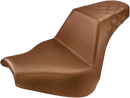 SADDLEMEN Step-Up Seat - Rear Lattice Stitch - Brown - FXBR/S '18-'20 818-31-173BR
