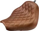 SADDLEMEN Renegade Solo Seat - Lattice Stitched - Brown - FXBR/S '18-'20 818-31-002BLS
