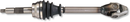 MOOSE OFFROAD Axle Assembly - Complete - Heavy-Duty - Front Left - '05-'06 Polaris Sportsman 54005