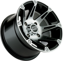 MOOSE OFFROAD Wheel - 387X - Rear - Machined Black - 14x8 - 4/136 - 4+4 387MO148136BW4