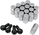MOOSE OFFROAD Lug Nuts with Valve Stems - 12 mm x 1.50 - Chrome - Tapered - 16 Pack SP300MO207