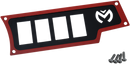 MOOSE OFFROAD Dash Plate - Right - Red 100-4353-PU