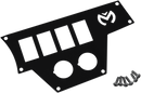 MOOSE OFFROAD Dash Plate - Large - Right - Black 100-4370-PU