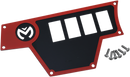 MOOSE OFFROAD Dash Plate - Large - Left - Red 100-4363-PU