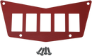 MOOSE OFFROAD Dash Plate - 5 Switch - Red 100-4383-PU