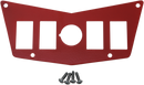 MOOSE OFFROAD Dash Plate - 4 Switch - Red 100-4393-PU
