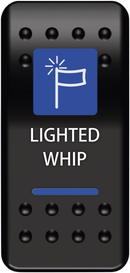 MOOSE OFFROAD Rocker Switch - Lighted Whip WHP-PWR