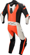 ALPINESTARS Missile Ignition v2 1-Piece Leather Suit - Black/White/Red Fluo - US 46 / EU 56 3150222-1231-56