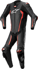 ALPINESTARS Missile v2 1-Piece Leather Suit - Black/Red Fluo - US 40 / EU 50 3150122-1030-50