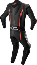 ALPINESTARS Missile v2 1-Piece Leather Suit - Black/Red Fluo - US 46 / EU 56 3150122-1030-56