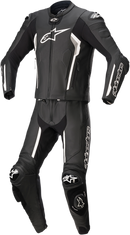 ALPINESTARS Missile v2 2-Piece Leather Suit - Black/White - US 42 / EU 52 3160122-12-52