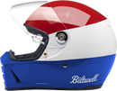 BILTWELL Lane Splitter Helmet - Podium - Gloss Red/White/Blue - XS 1004-549-101
