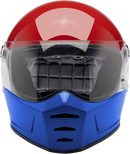 BILTWELL Lane Splitter Helmet - Podium - Gloss Red/White/Blue - XS 1004-549-101