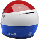 BILTWELL Lane Splitter Helmet - Podium - Gloss Red/White/Blue - XS 1004-549-101