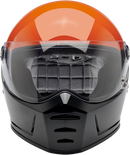 BILTWELL Lane Splitter Helmet - Podium - Gloss Orange/Gray/Black - XL 1004-550-105