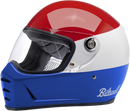 BILTWELL Lane Splitter Helmet - Podium - Gloss Red/White/Blue - XS 1004-549-101