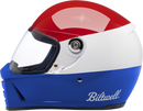 BILTWELL Lane Splitter Helmet - Podium - Gloss Red/White/Blue - XS 1004-549-101