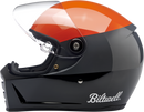 BILTWELL Lane Splitter Helmet - Podium - Gloss Orange/Gray/Black - XL 1004-550-105