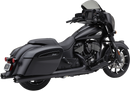 COBRA Dual Cut Slip-On Mufflers - Black 5206B by COBRA