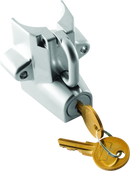 Bikers Choice Chrome Motorcycle Helmet Lock for 7/8 to 1 1/4 Inch Tubing