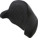 SADDLEMEN Tour-Pak® Backrest Pad - Step-Up - Lattice Stitch - Black - FL '14-'23 814-07-TPACK-SU