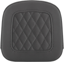 SADDLEMEN Sissy Bar Pad - Lattice Stitched - Black - FL '97-'23 0407SM