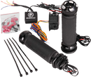PERFORMANCE MACHINE Apex Heated Grips with Contrast Cut Finish for Harley-Davidson - Part 0063-2092-BM