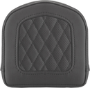 SADDLEMEN Sissy Bar Pad - Lattice Stitched - Black 0408SM