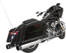 S&S CYCLE El Dorado Dual Exhaust System - Chrome - Black Thruster 550-0677B