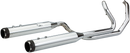 S&S CYCLE El Dorado Dual Exhaust System - Chrome - Black Thruster 550-0677B