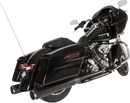 S&S CYCLE El Dorado Dual Exhaust System - Black - Black Thruster 550-0679B