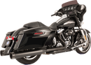 S&S CYCLE El Dorado Dual Exhaust - Black - Black Tracer 550-0702C